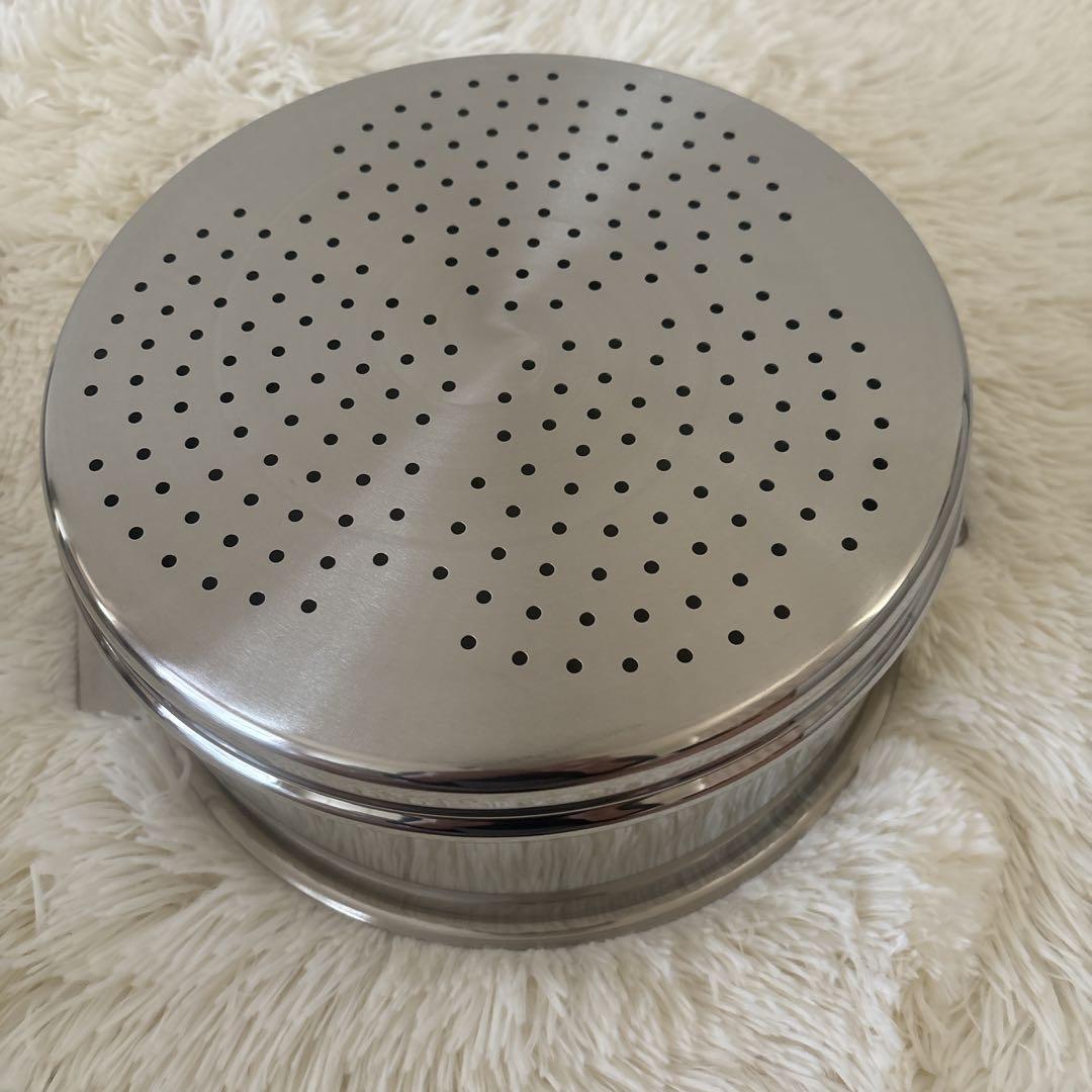 CRISTEL クリステル24cm 深鍋・蒸し器・クッキングバスケット4点セット