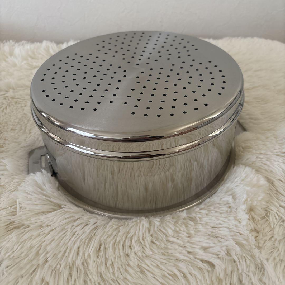 CRISTEL クリステル24cm 深鍋・蒸し器・クッキングバスケット4点セット