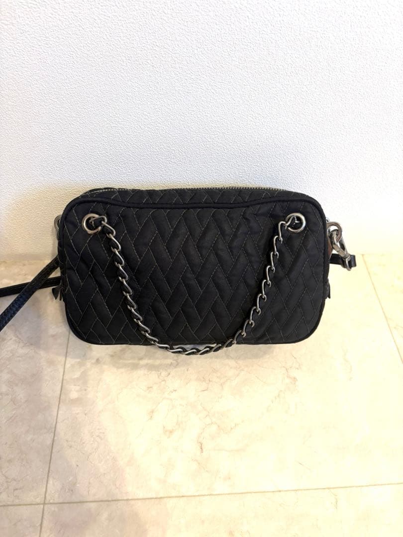 直営店購入⭐︎PRADA ブラック チェーン ショルダーバッグ