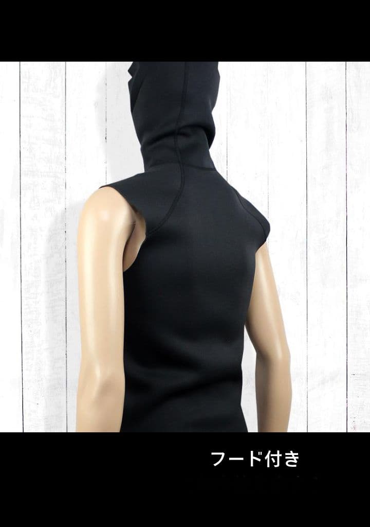 エアースキンブラックメタリックス/フード付きインナー新品Мサイズ