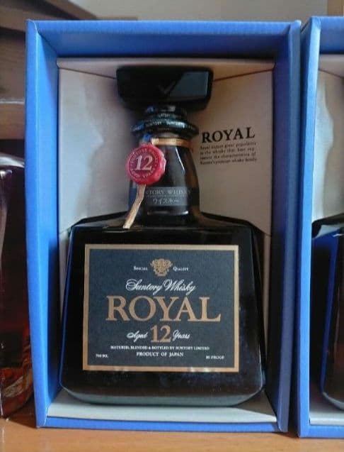 21日迄出品　ローヤル黒ラベル12年＆山崎15年モルト使用ボトル＋クレスト12年