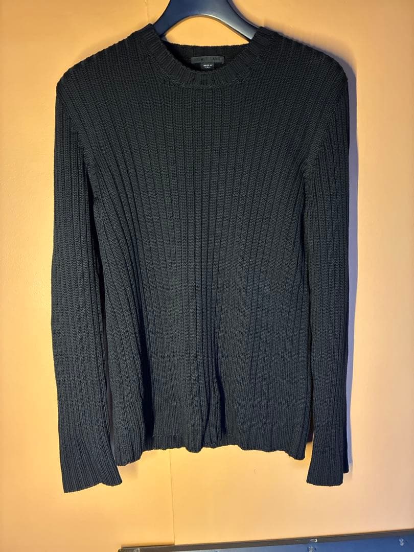 レア！ヘルムート・ラング本人期HELMUT LANG ブラックリブニット