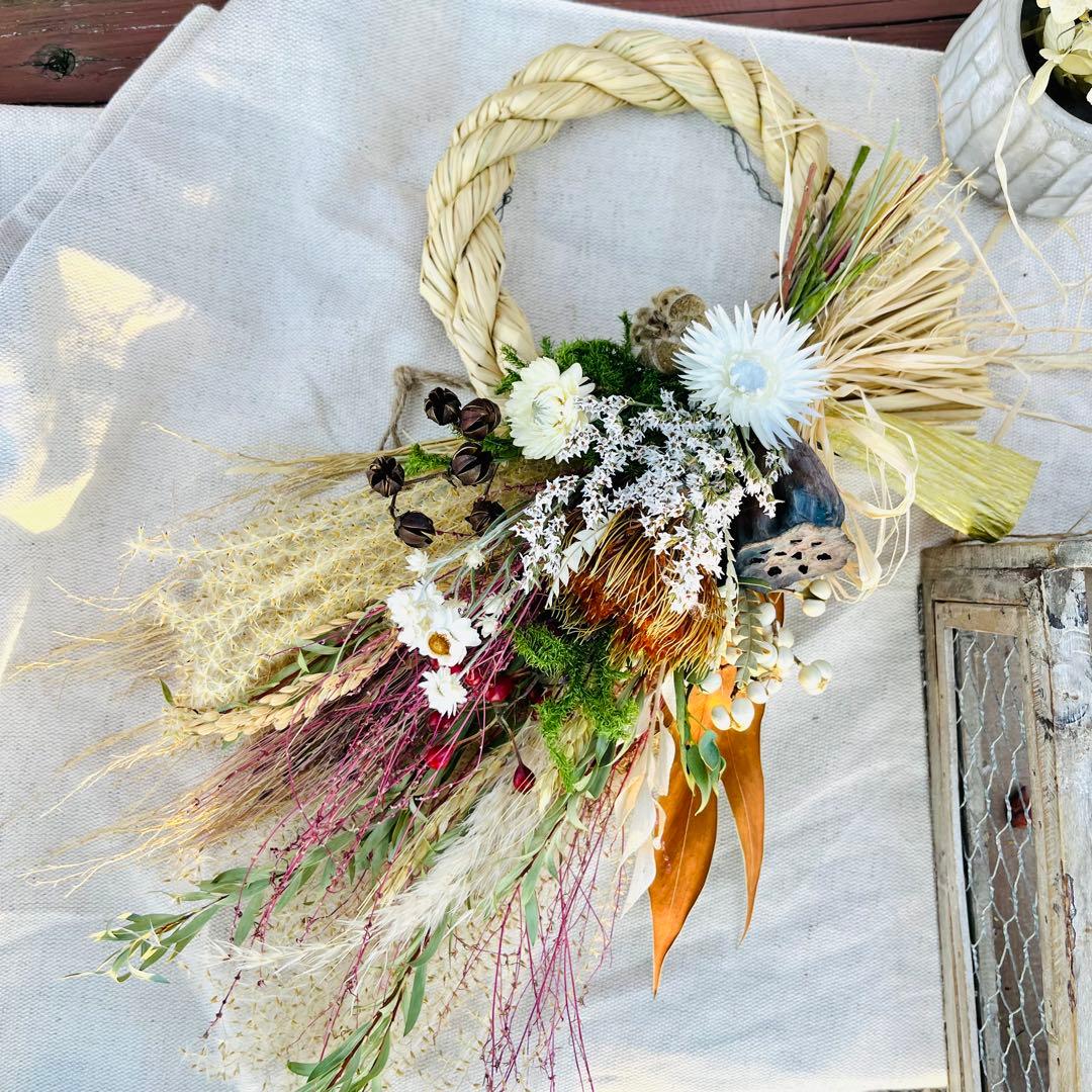 向き4種スワッグになるしめ縄