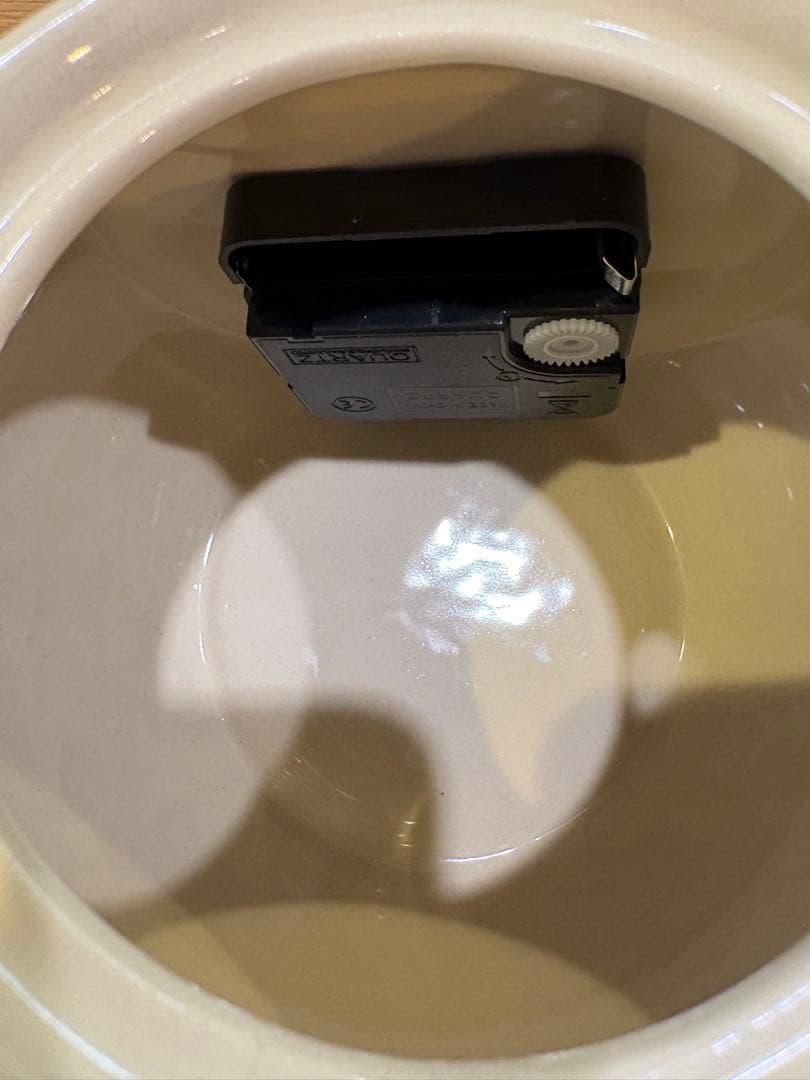 ポーランド食器　ティーポット型置き時計　時計　クロック