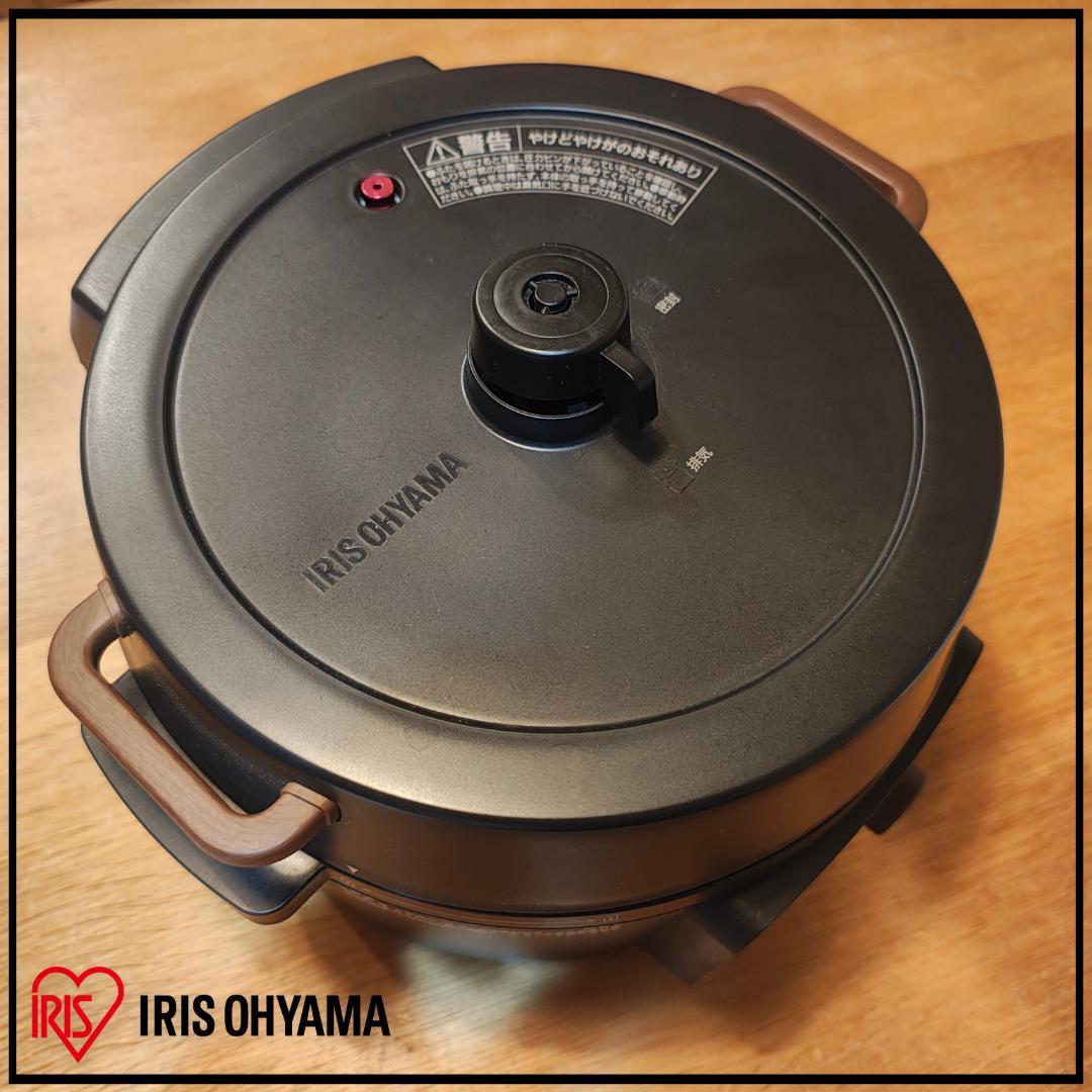 アイリスオーヤマ 電気圧力鍋 KPC-MA3-B　3L 液晶タイプ 黒