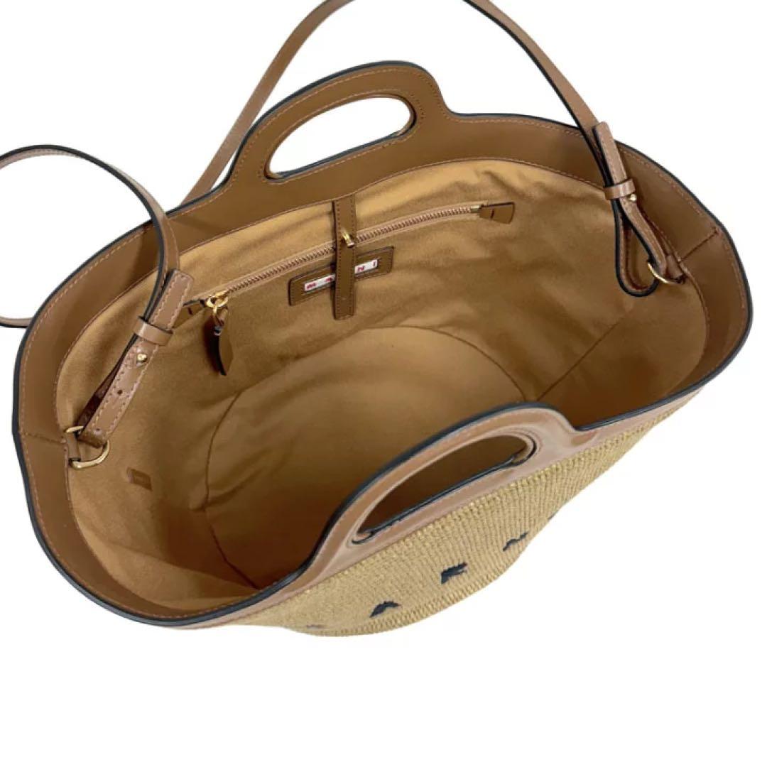 MARNI ロゴ入りかごバッグ 極美品