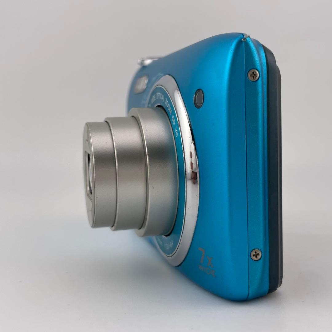 実写美⭕️【動作確認済】Nikon COOLPIX S3500 ブルー　デジカメ