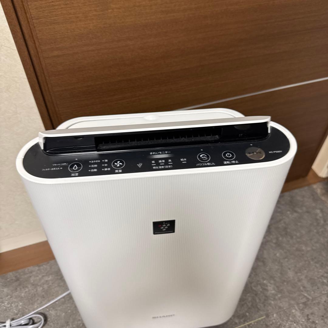 美品　SHARP 加湿空気清浄機 KC-P500Y-W 2021年製