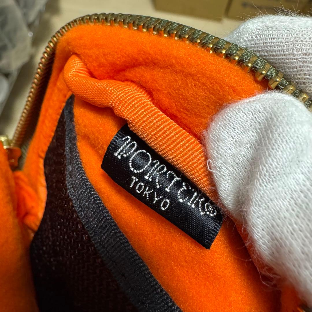 新品同様　ポーター PORTER TANKER タンカー　ポーチ セージグリーン