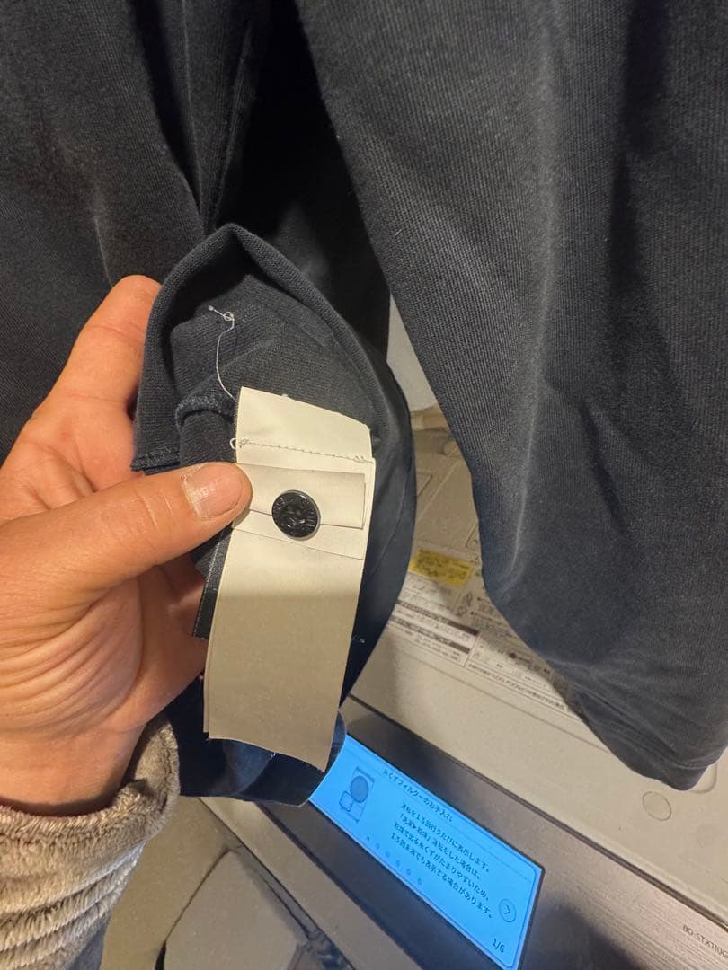 Stone  長袖Tシャツ ブラック