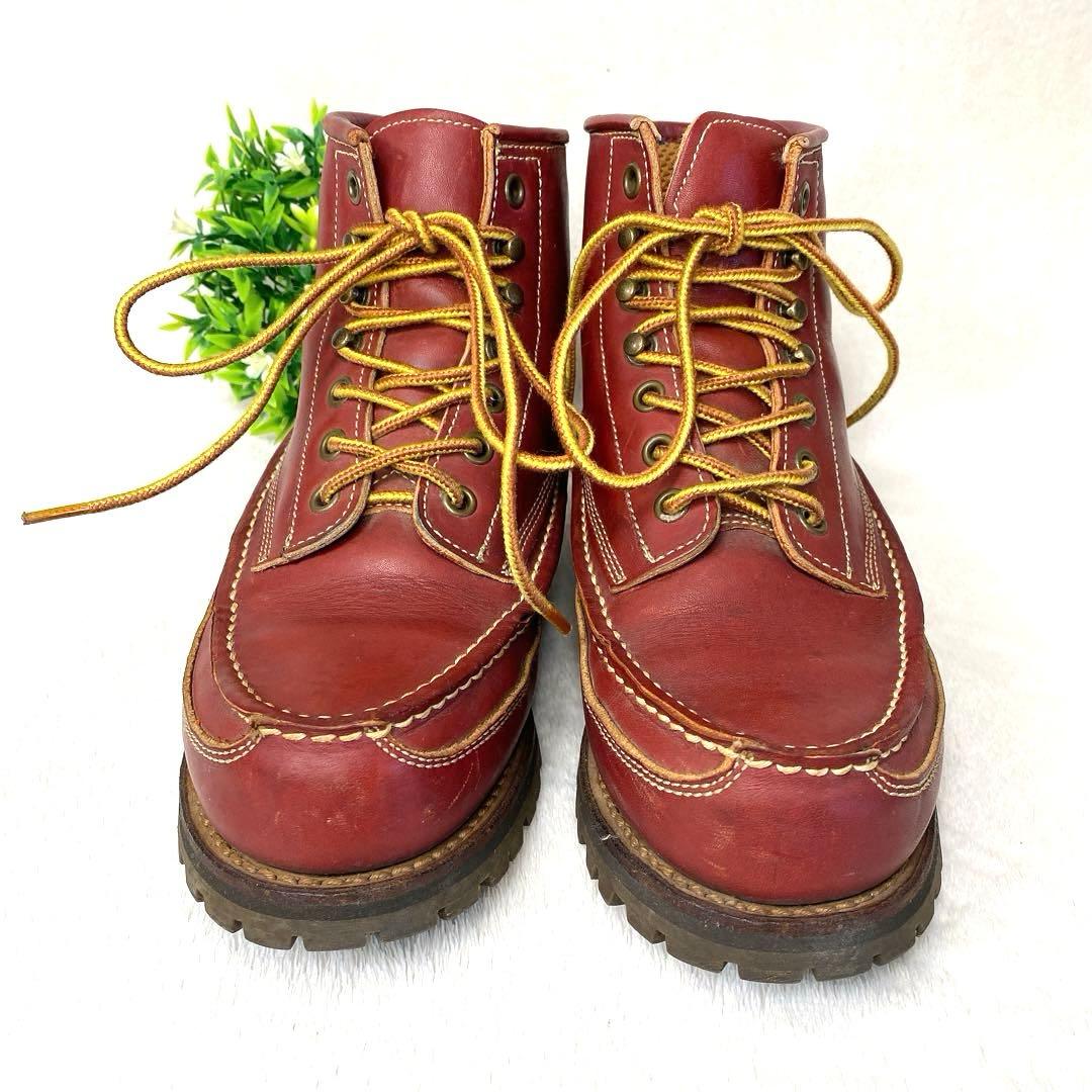 美品 Danner ダナー モックトゥ US5.5 23.5ビブラム 赤茶