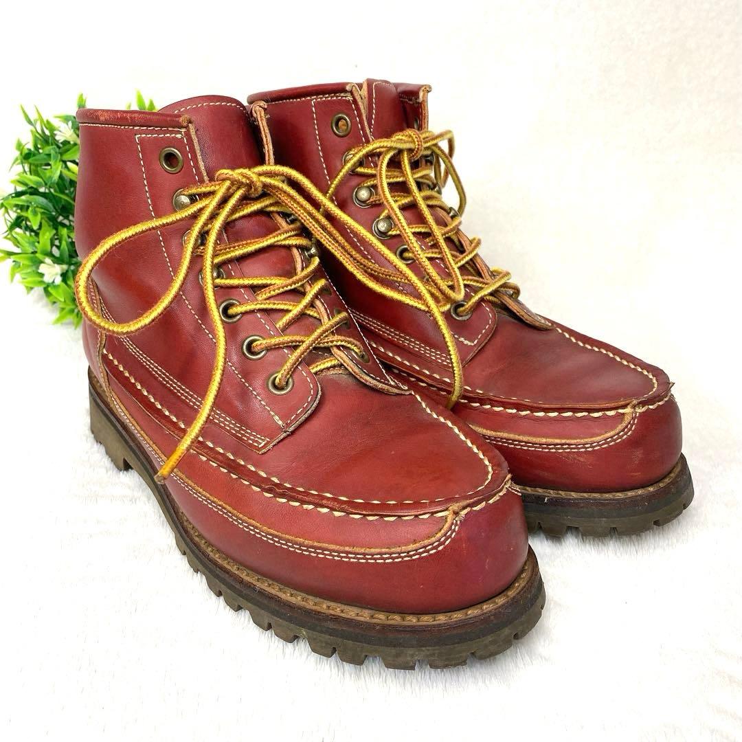 美品 Danner ダナー モックトゥ US5.5 23.5ビブラム 赤茶
