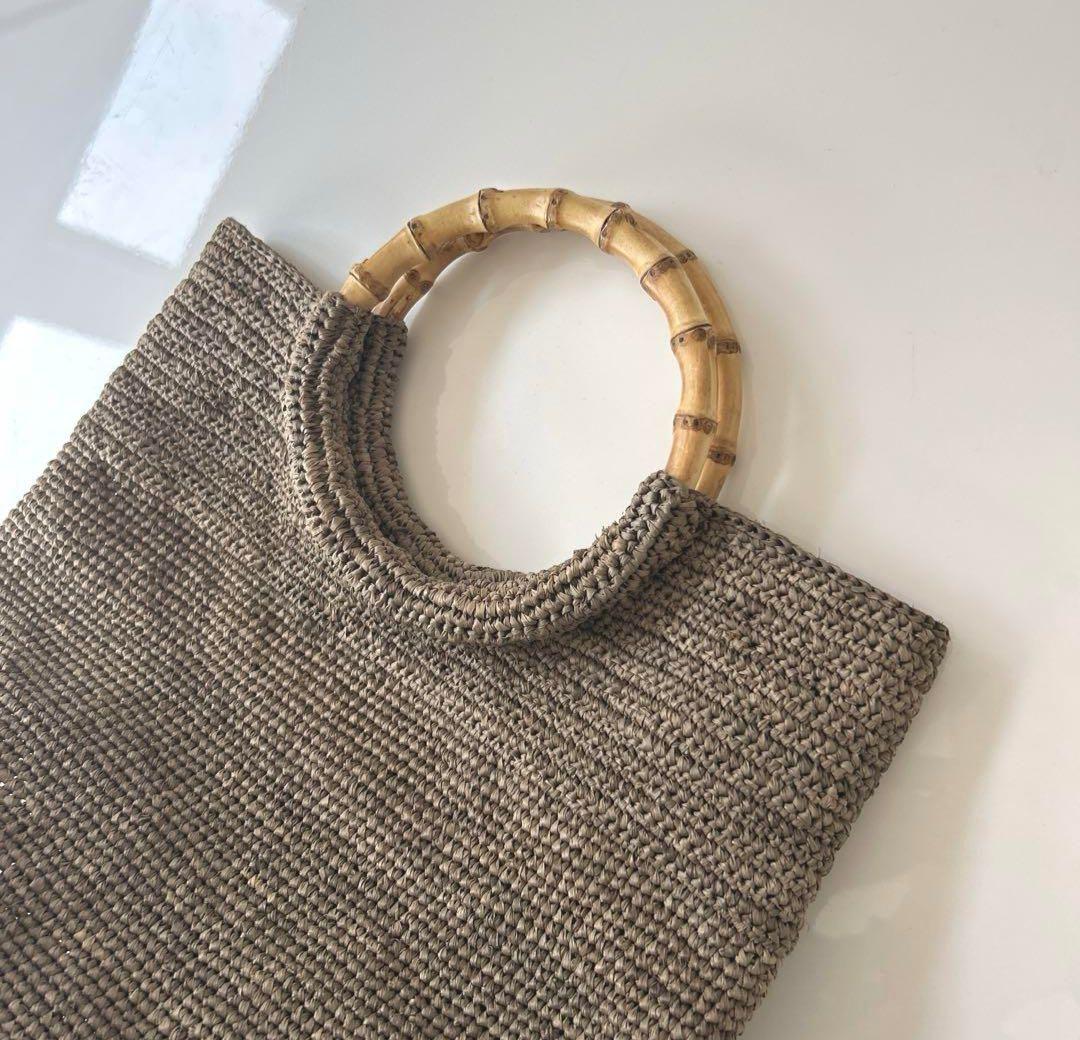 【再販】　ヨーガンレール　ラフィアバッグ