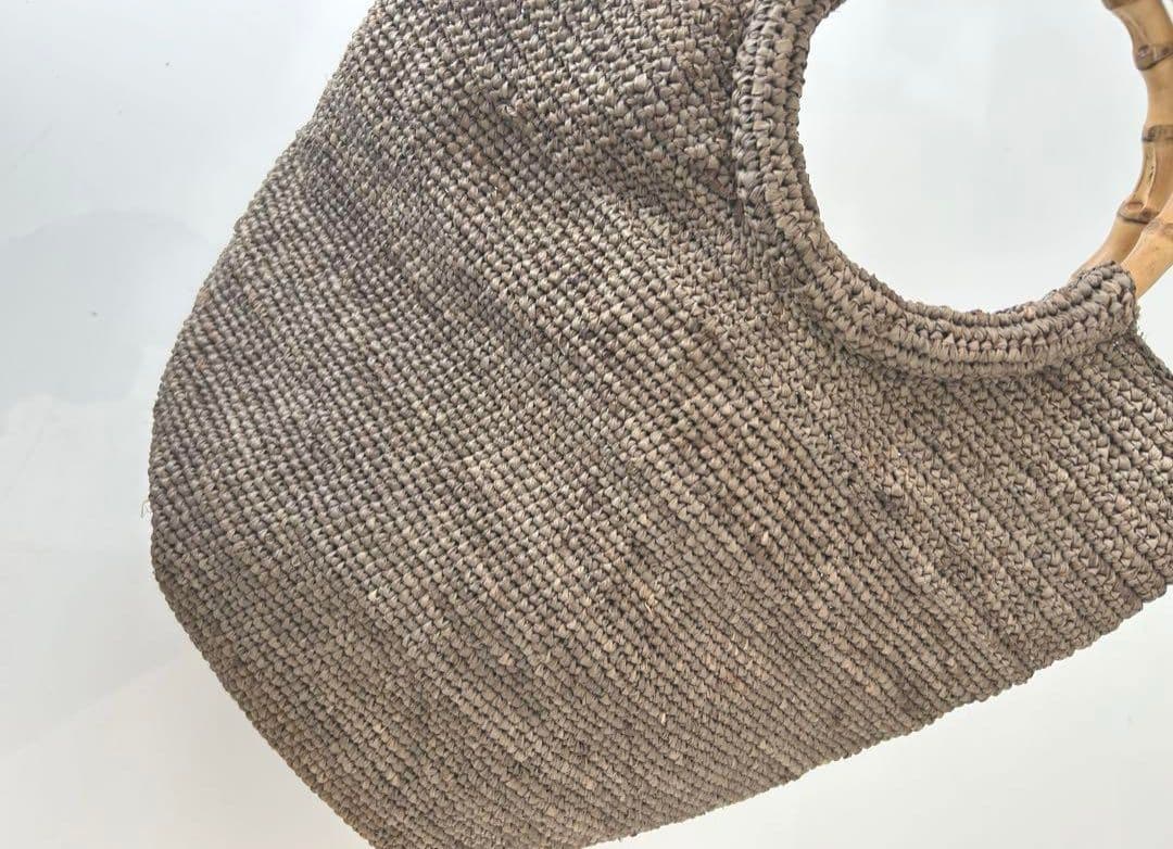 【再販】　ヨーガンレール　ラフィアバッグ