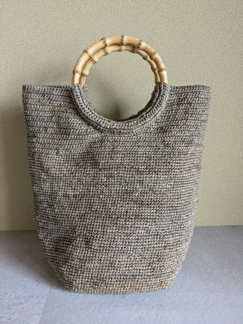 【再販】　ヨーガンレール　ラフィアバッグ