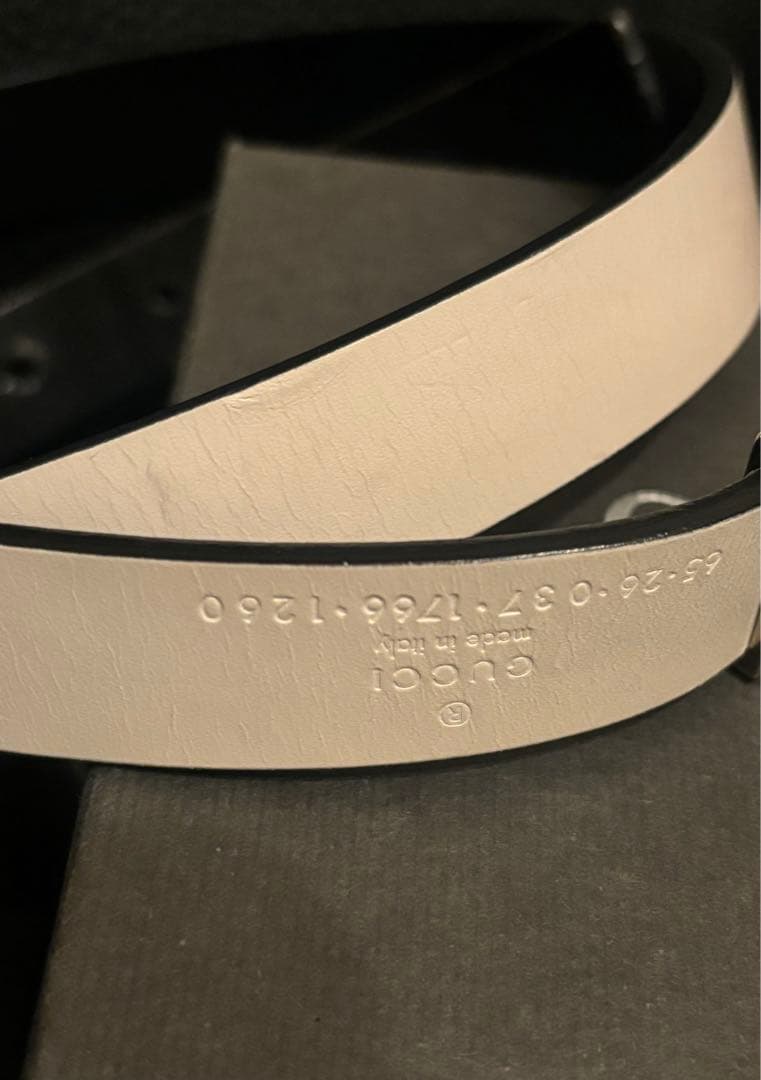 【専用】GUCCI レザーベルト ホワイト