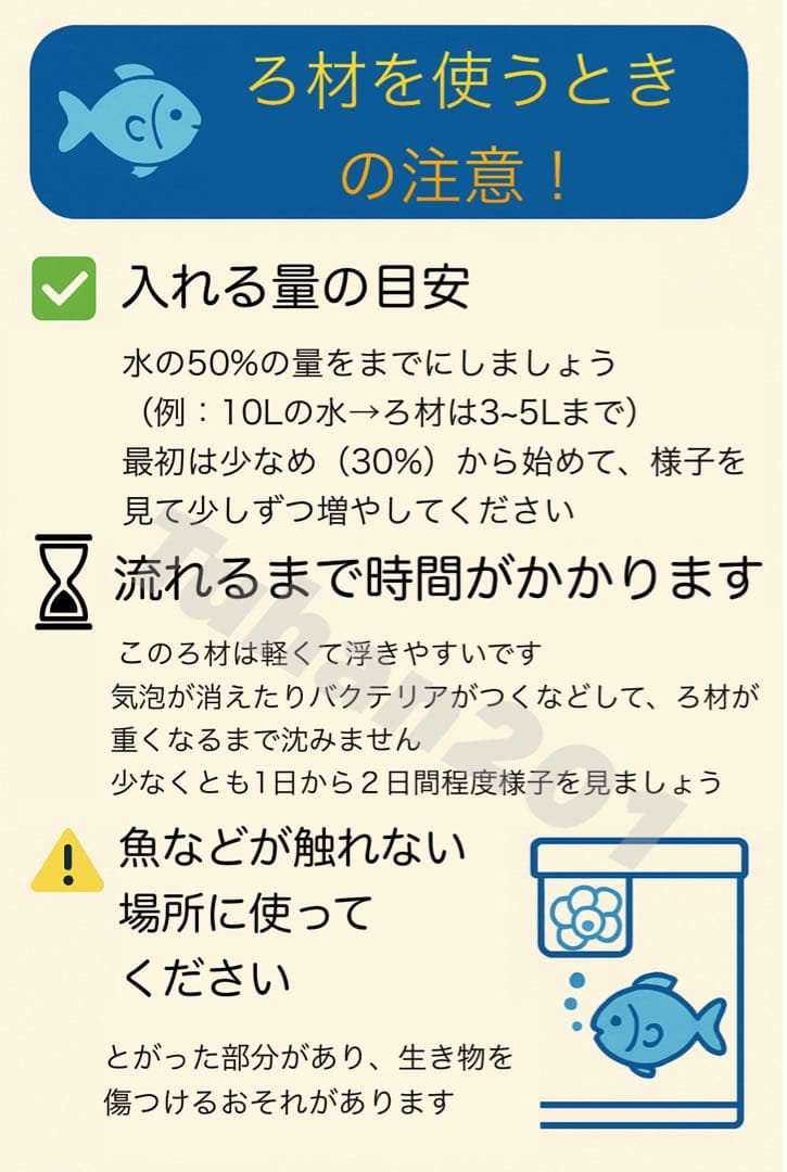 流動濾過材 MBBR ろ材 水質浄化 業務用50L 市場最安値 新品