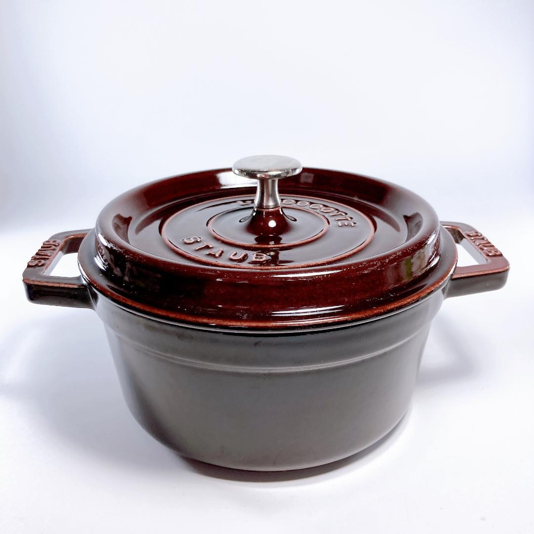 STAUB ストウブ ピコ・ココット ラウンド 20cm ブラウン　|3884|