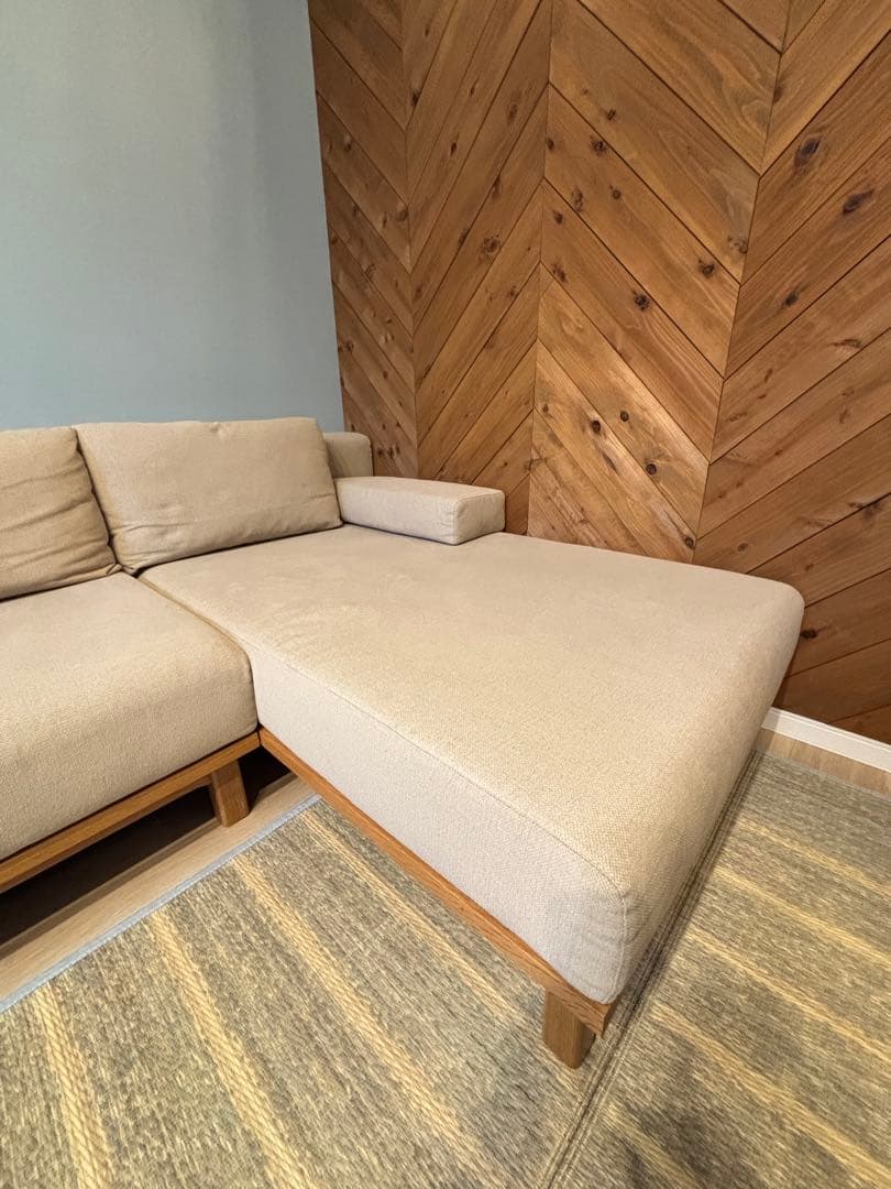 リセノ SIEVE rect unit sofa カウチセット ベージュ