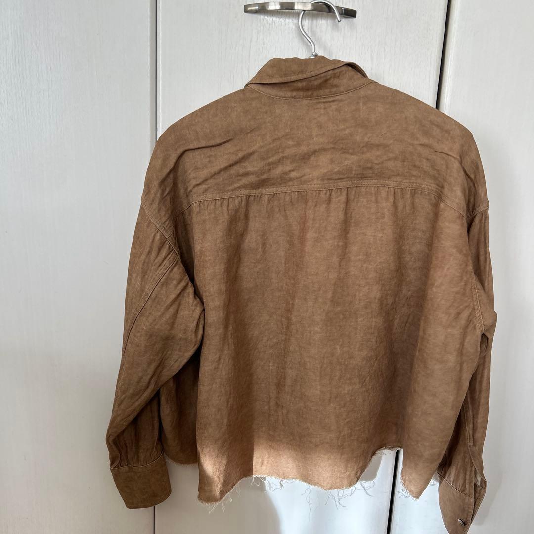 ウィムガゼットツイル顔料染スクエアシャツ