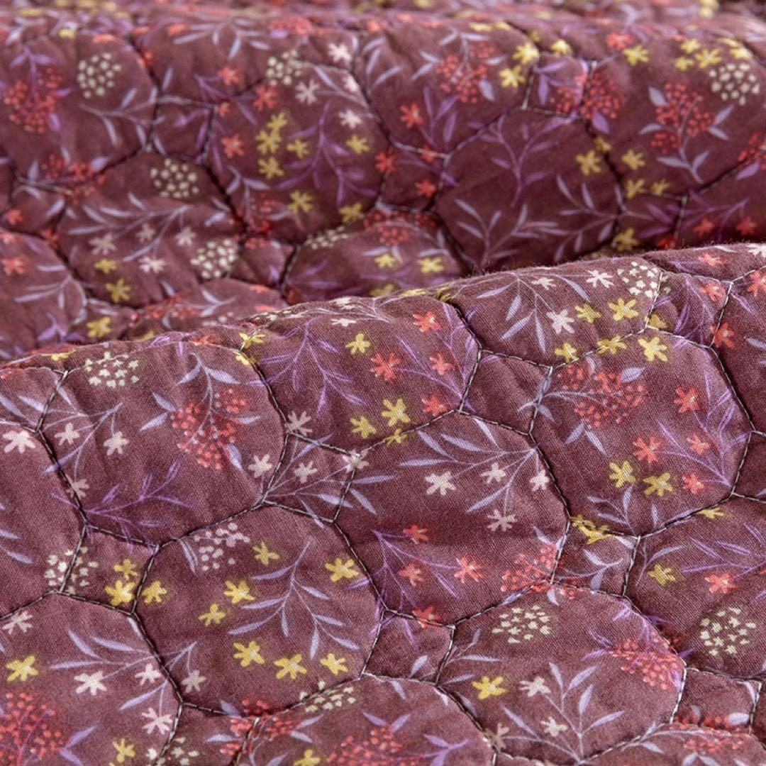 キルトベッドカバー3点セット綿マルチカバー キルティング 007