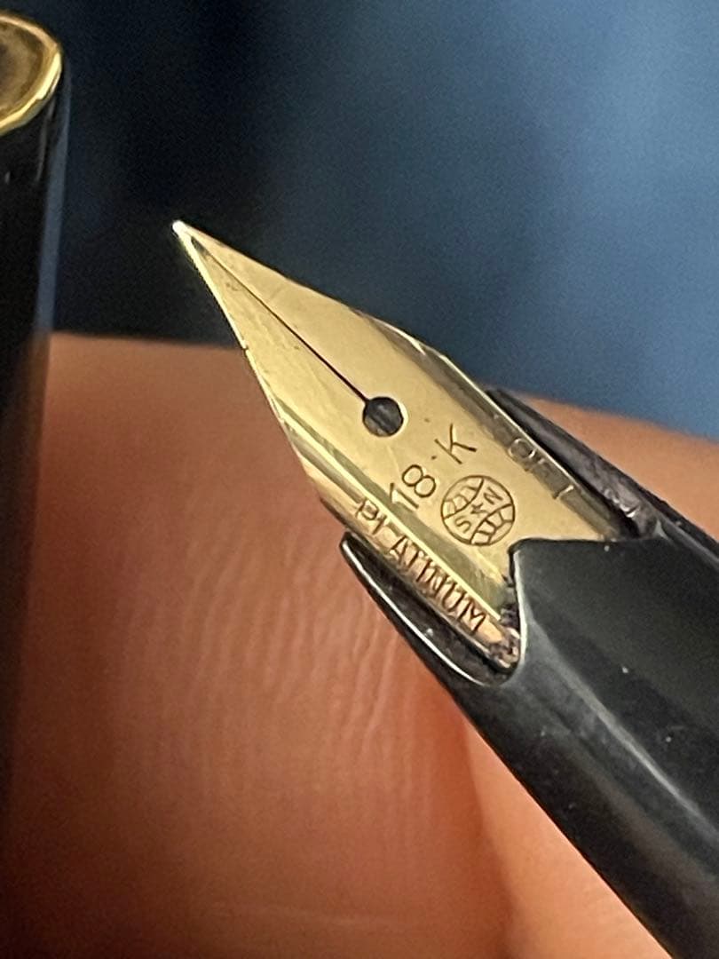 PLATINUM プラチナ 万年筆 ペン先18K soft 純正コンバーター付