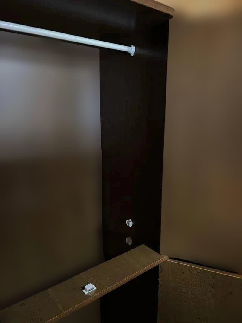 クローゼット 収納棚 洋服タンス ワードローブ ハンガーラック付