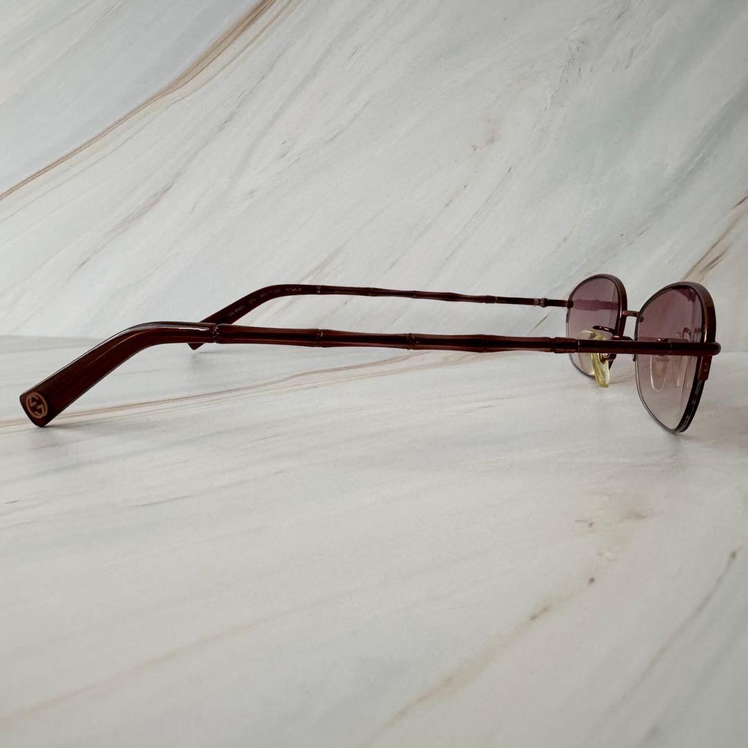 【グッチ】サングラス メガネ バンブー GG-8502J ピンク系