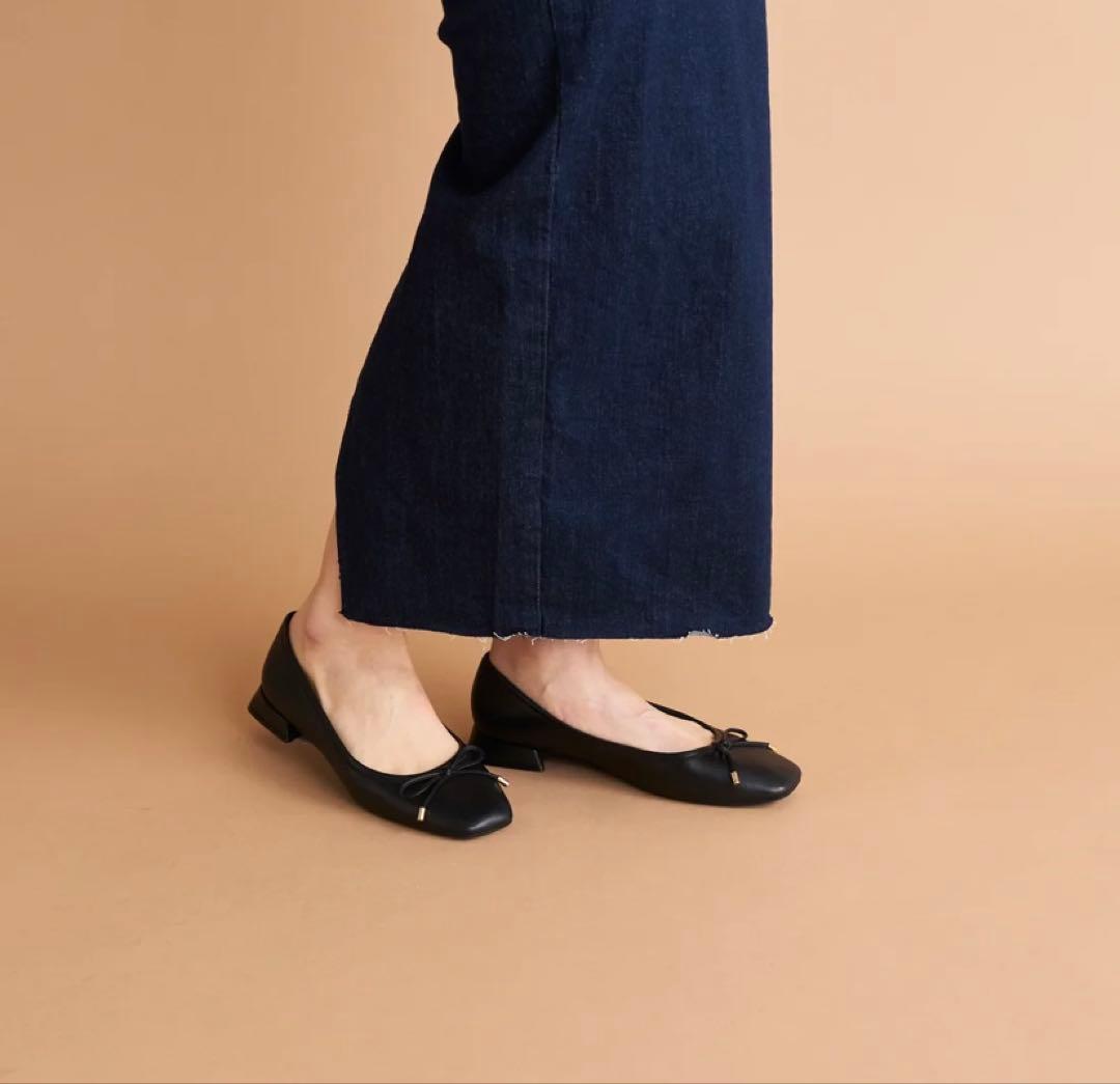 専用❗️☆Clarks(クラークス)☆フラットバレエシューズ黒24cm