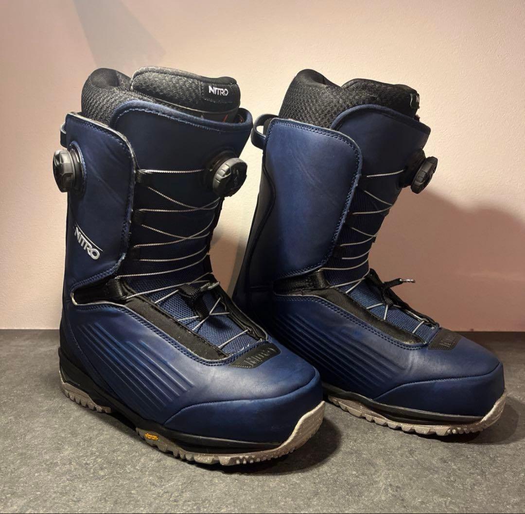定価半額以下2回のみ使用 NITRO CHASE BOA 27.5cm ネイビー