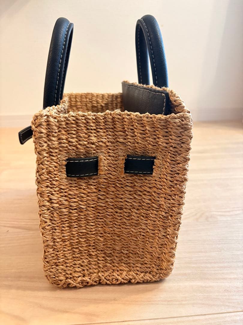 SEA かごバッグ シー カゴバッグ ブラック Sサイズ 状態良好