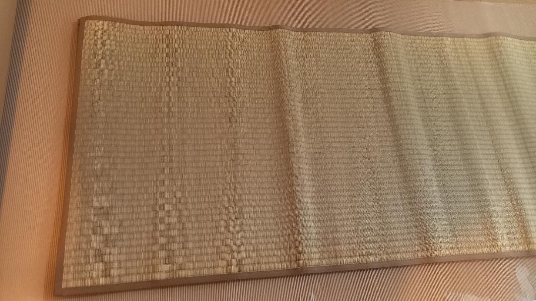 新品未使用　イケヒコ 沖縄ビーグ敷き 2枚はぎ（220×176cm）い草ラグ