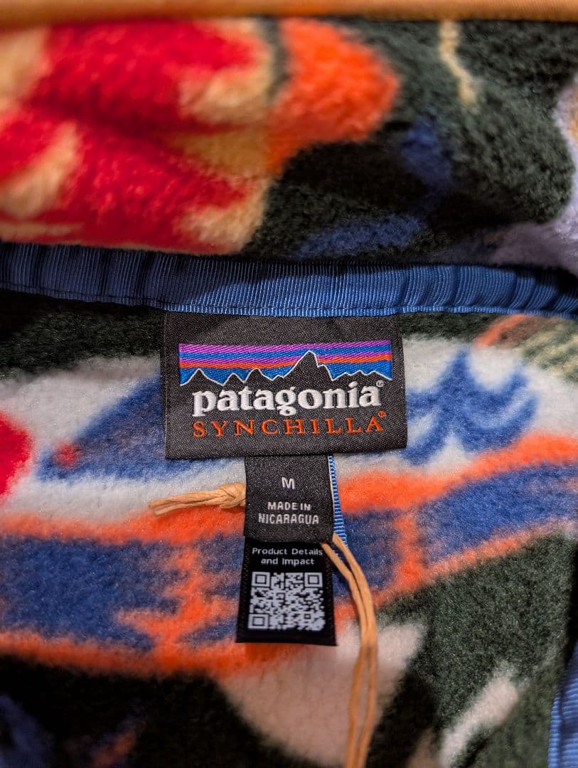 パタゴニア シンチラスナップT SEOG サーモン柄 Patagonia