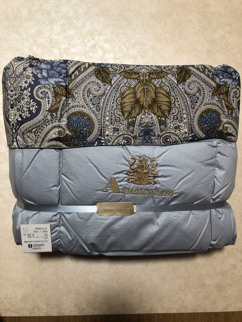 Aquascutum 羽毛掛け布団　ダウン80% 0.4kg入シングル新品未使用