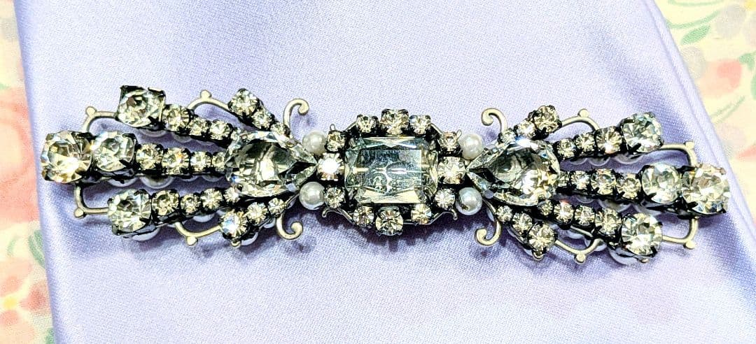 イエナ　RADA　ビジューロングブローチ パール 美品