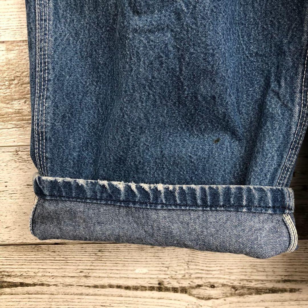 【k8912】USA古着カーハートデニムオーバーオールサロペットグランジフェード