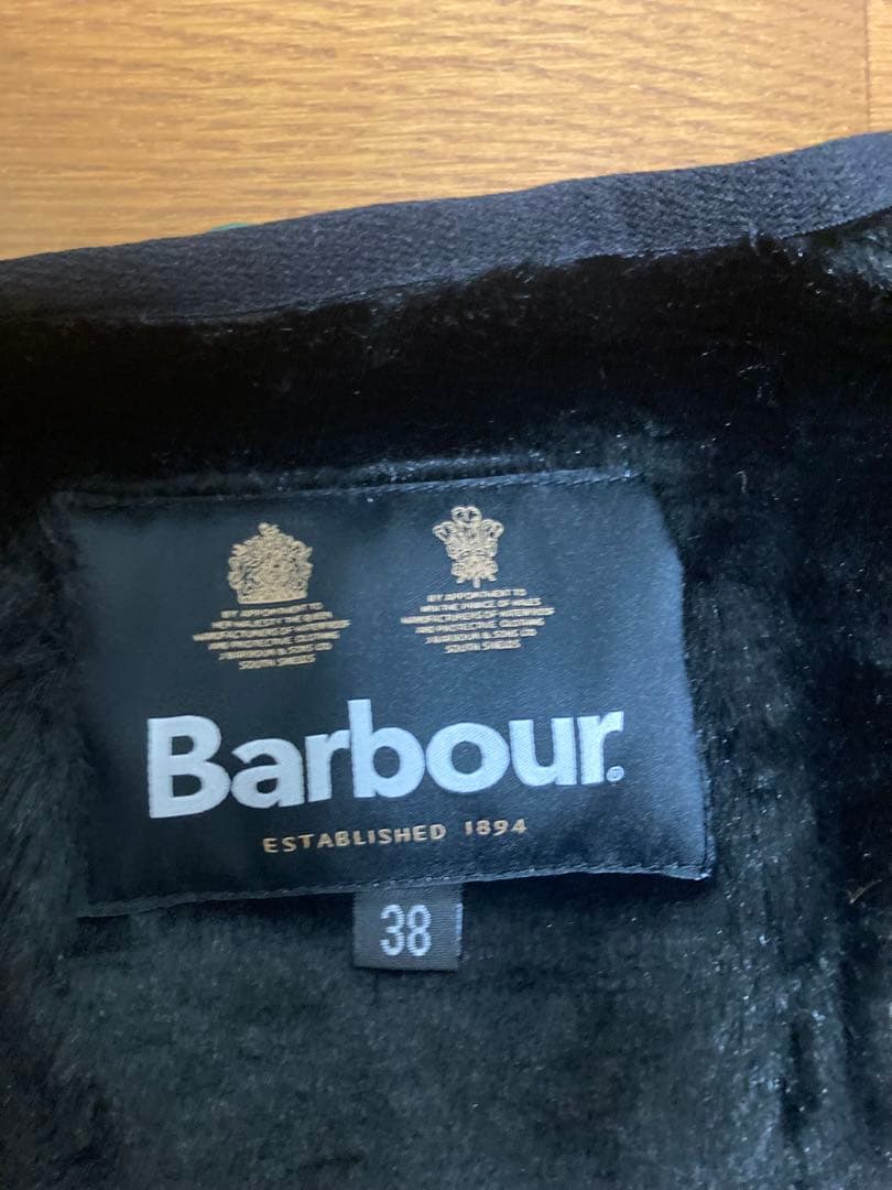 【新品未使用】Barbour バブアー　38 ファー ライナー ベスト　ブラック