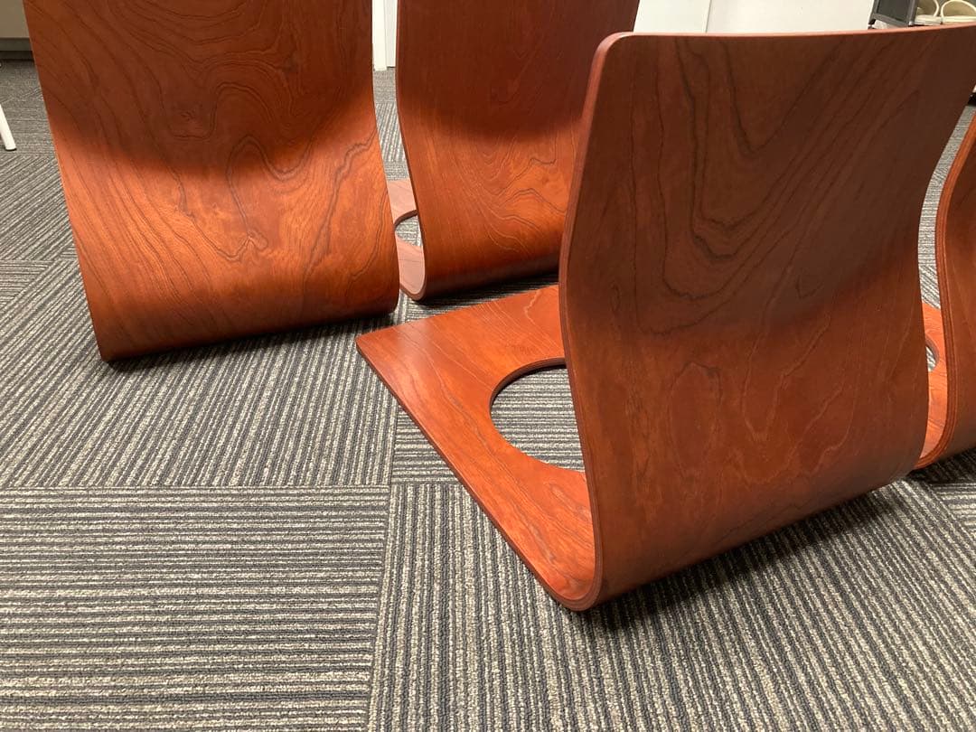 美品★天童木工★Tendo★木製★座椅子★4脚セット★旅館