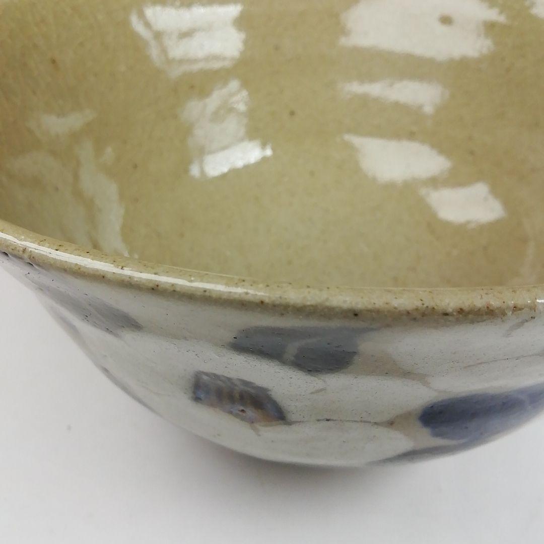 Ｔ４２７　茶碗　『椿絵』『御代窯』　共箱　抹茶碗　茶道具