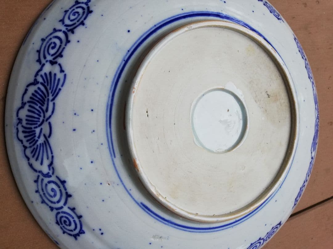 (幕末～明治)古伊万里(藍色皿)