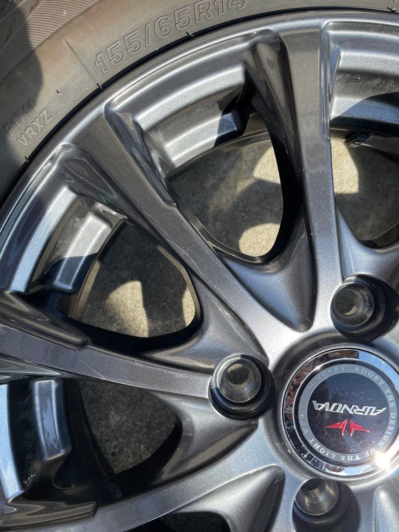 カ*ン様 BLIZZAK VRX 155/65R14 スタッドレスタイヤ 4本セ