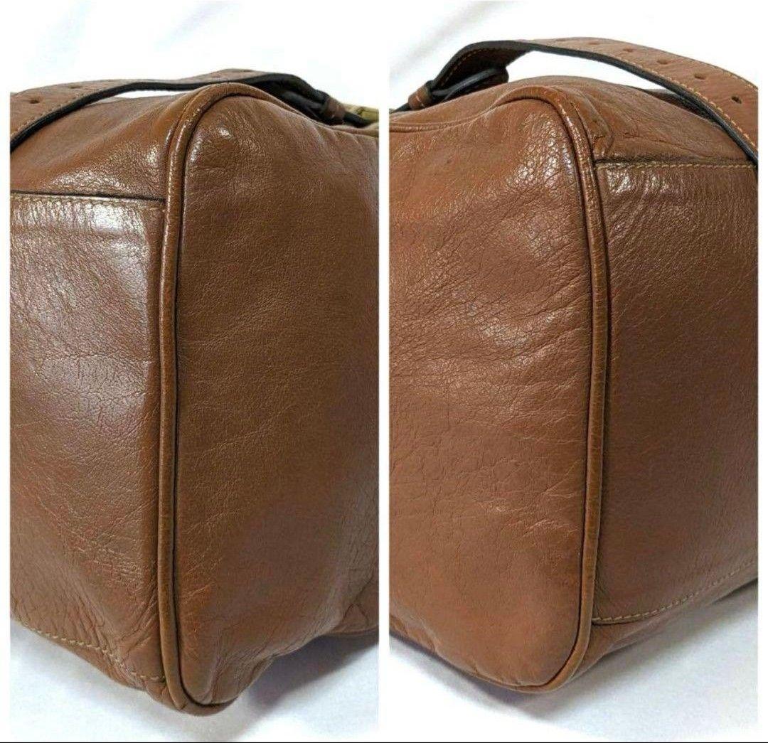 【美品】 mulberry アレクサ 2way ショルダーバッグ ブラウン