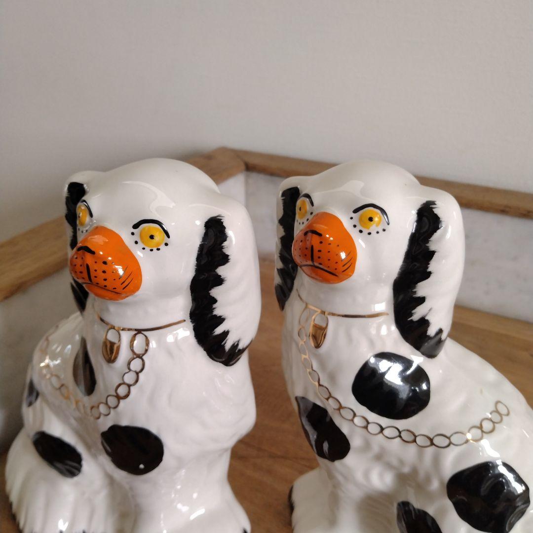 難あり・スタッフォードシャードッグ マントルピース・イギリスビクトリア