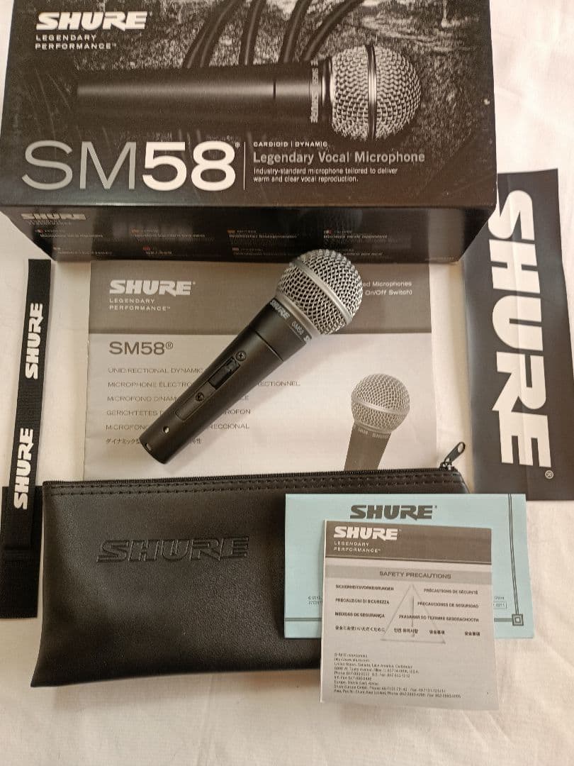 SHURE SM58 ボーカルマイク 2本セット