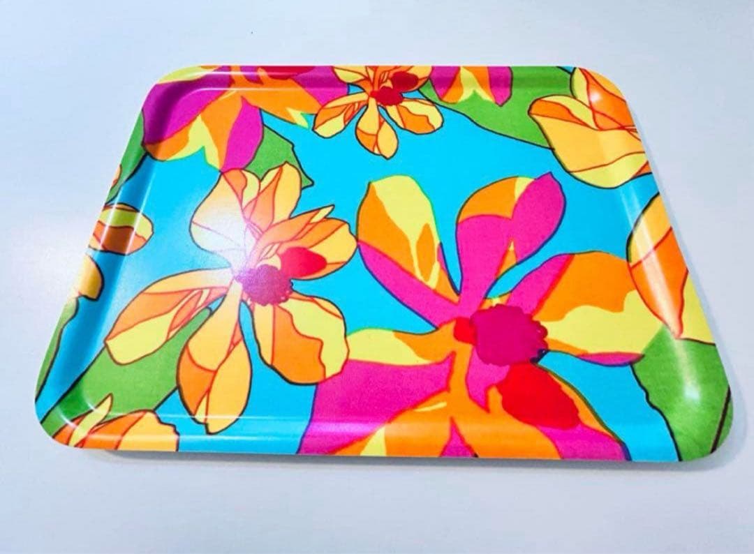 838【日本未入荷】特大サイズ43cm x 33cm／marimekkoトレイ①