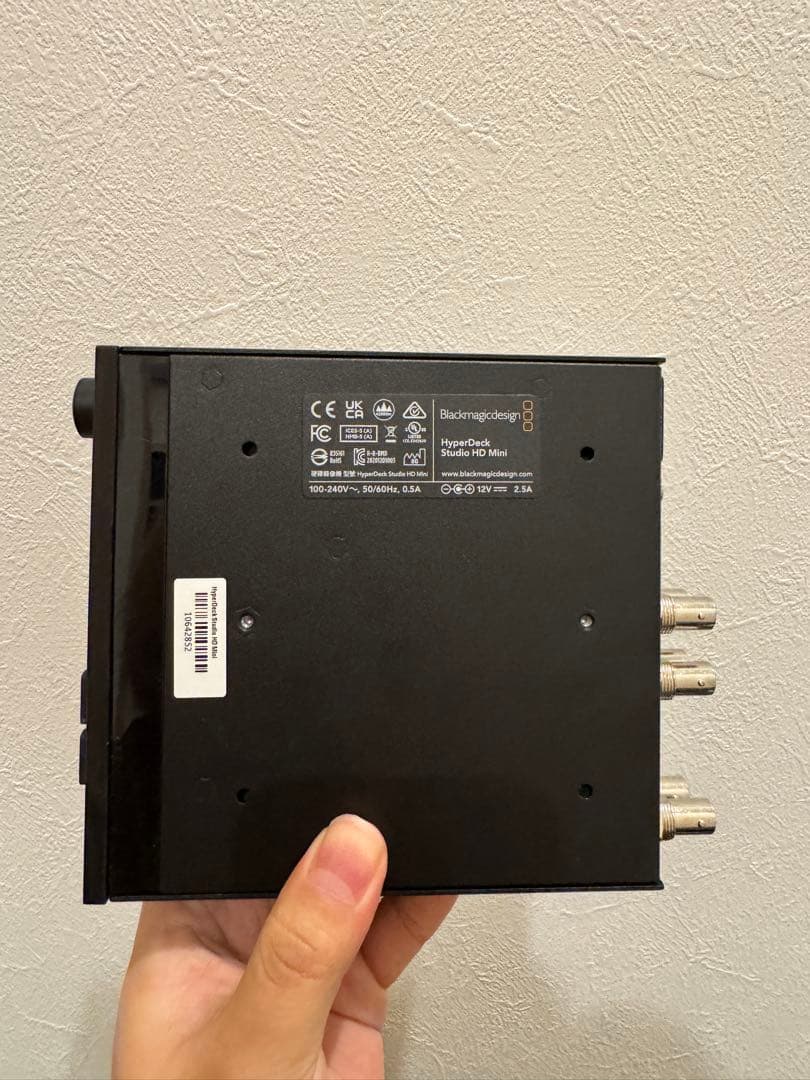 Blackmagic HyperDeck Studio HD Mini動作確認済
