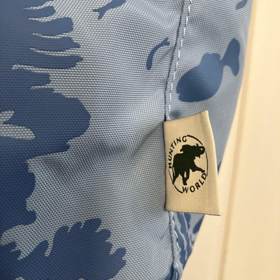 〈美品〉ハンティングワールド　リバーシブル　デニム　ショルダーバッグ　ボルネオ