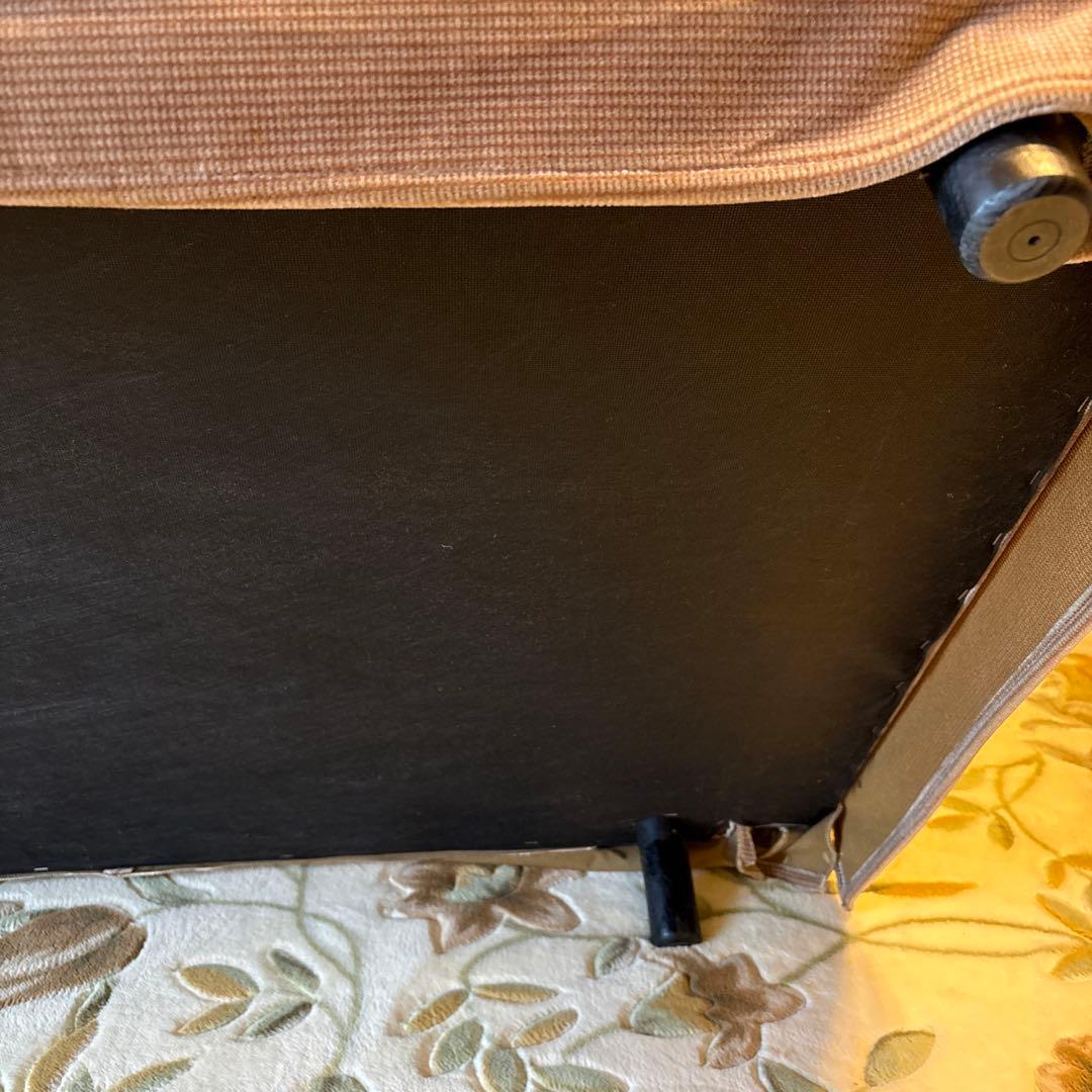 ③美品！昭和レトロ マルニ木工3人掛けソファ ビンテージ オールド コーデュロイ