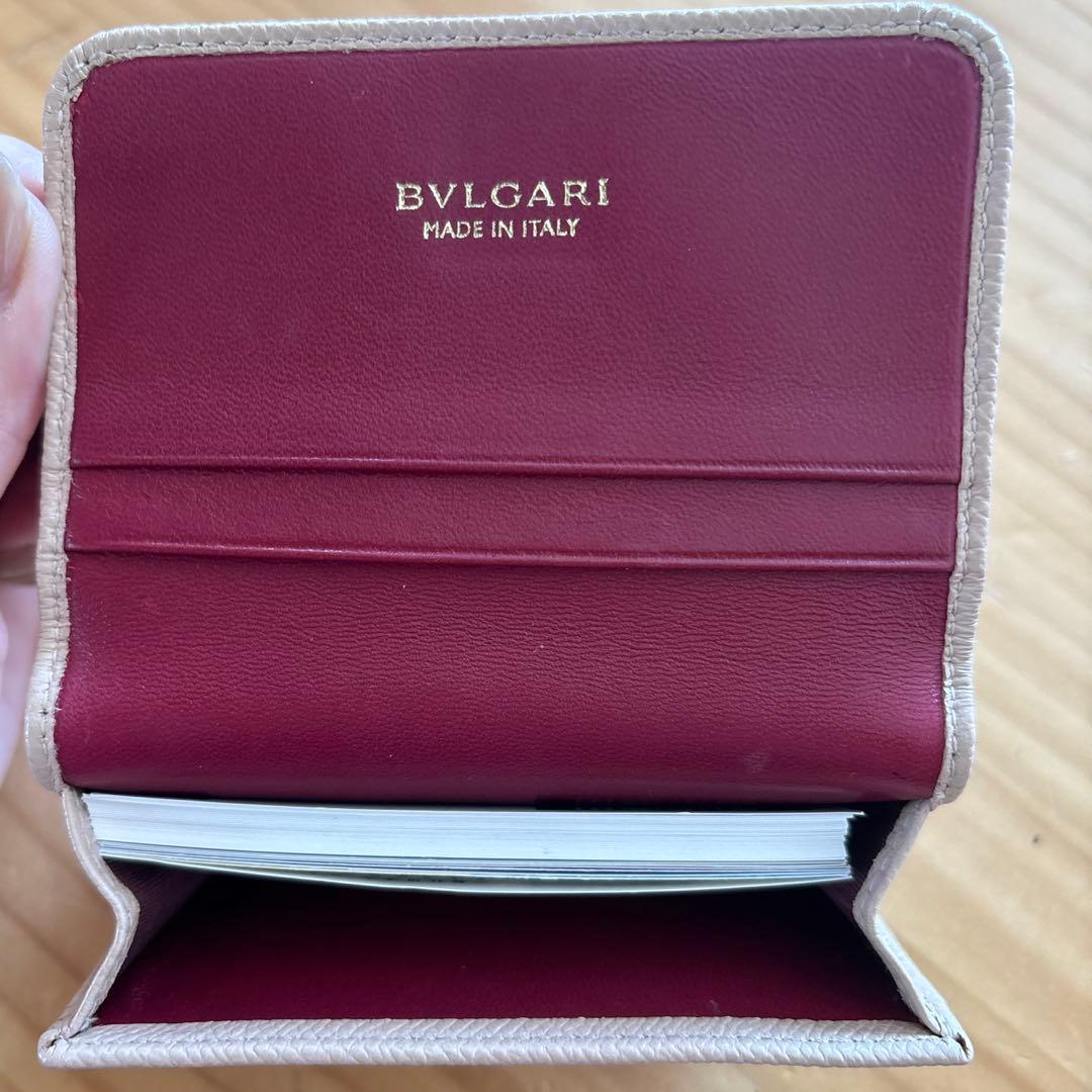 値下げ　BVLGARI ブルガリ　ライトピンク カードケース　名刺入れ