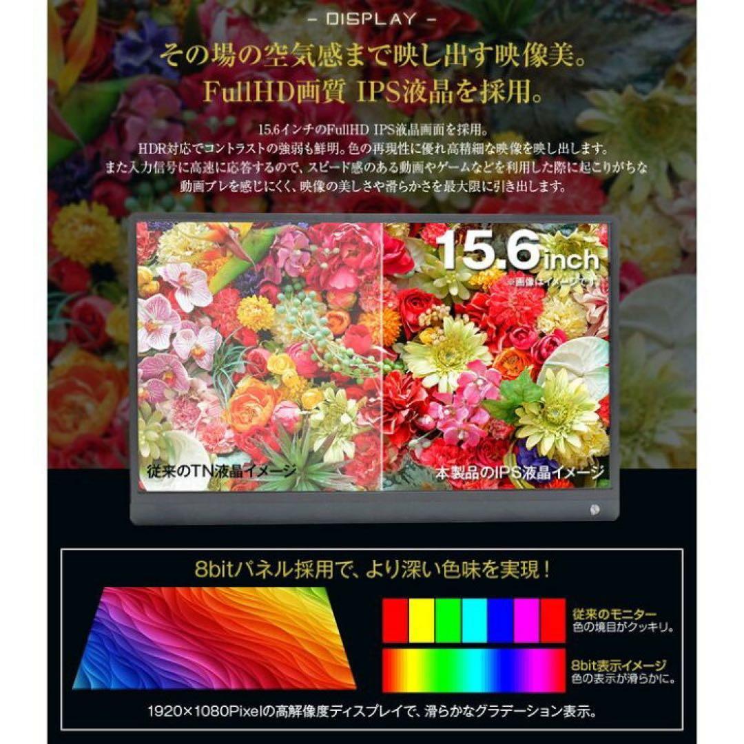 【新品未使用】15.6インチ　ポータブル　1920×1080 ゲーミングモニター